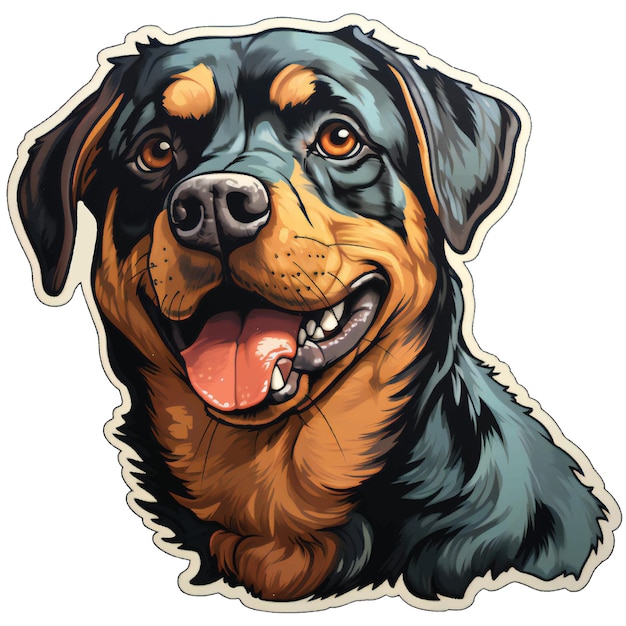 Vector rottweiler puppy t shirt vector art