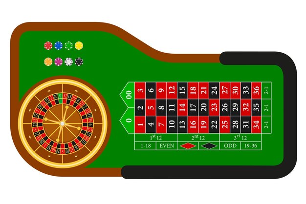 roulette voorraad vector illustratie