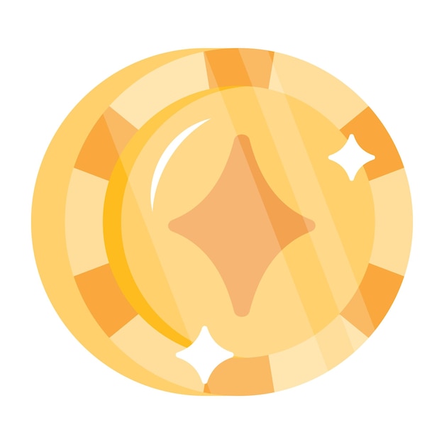 A roulette wheel flat icon design