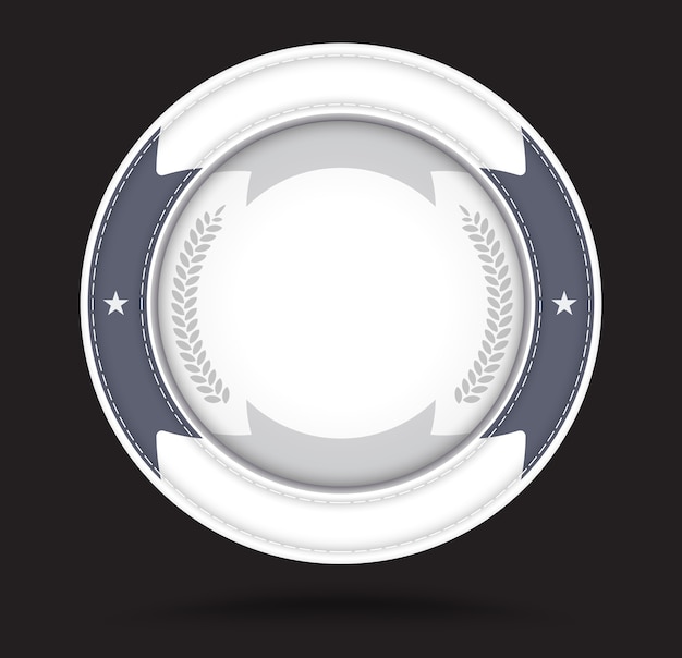 Vector round badge