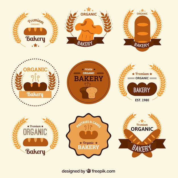 Round bakery badges pack