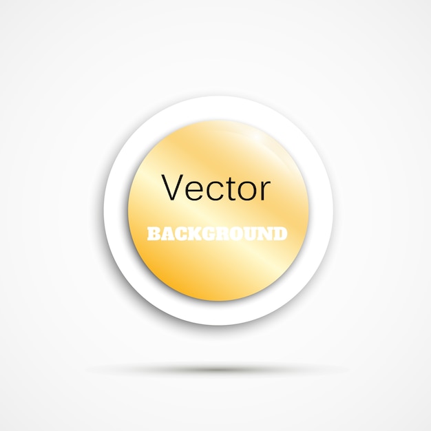 Round button on white background