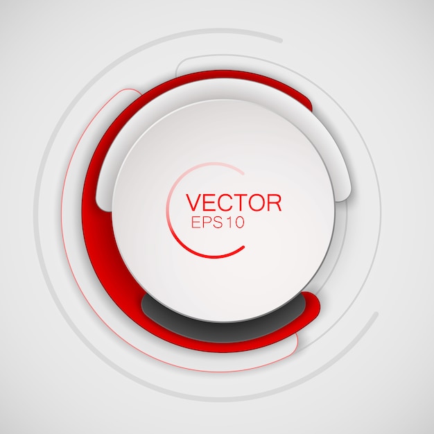 Vector round or circle abstract frame with copyspace