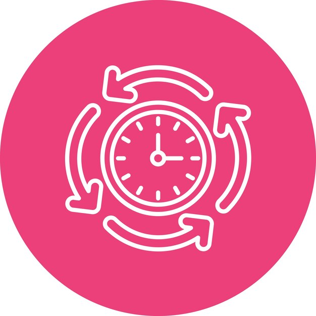 Round The Clock icon vector image Can be used for Logistics