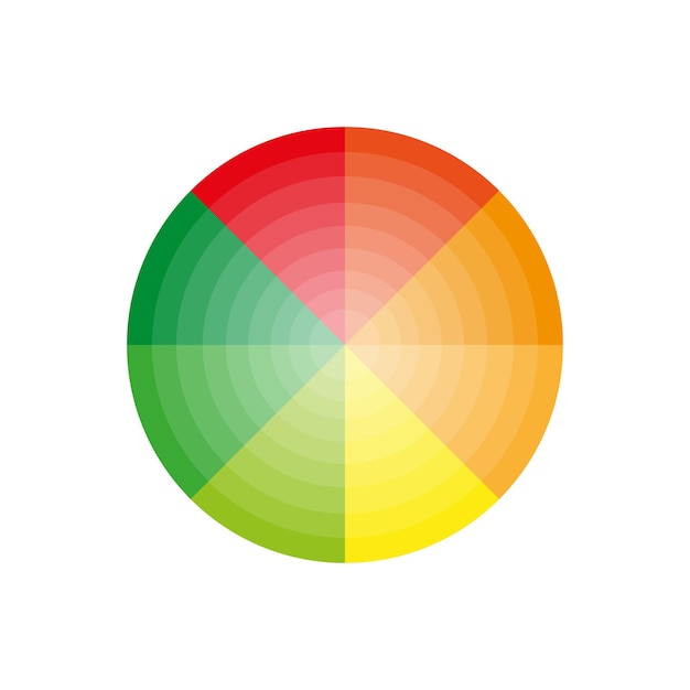 Round color palette Gradient color Vector illustration