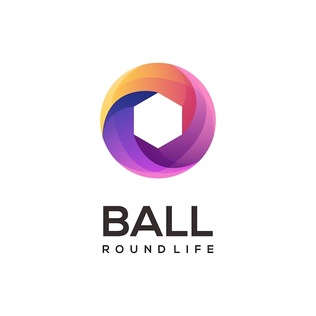 Round colorful logo