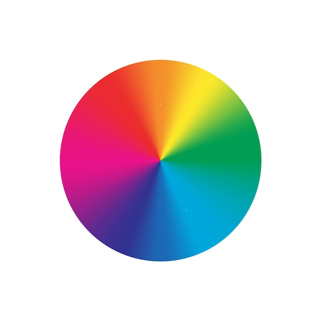 Vector round cone gradients set vector illustration for designer rainbow