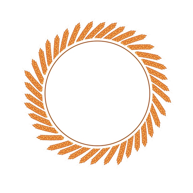 Round ear frame. vector illustration on a white background.