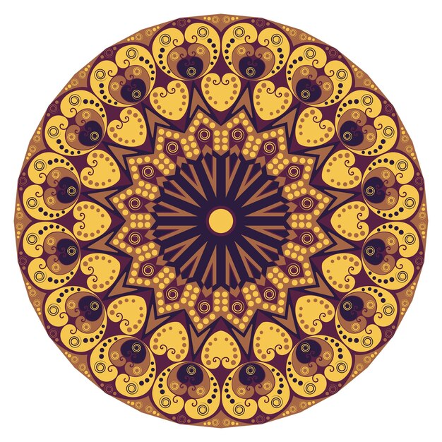 Round ethnic pattern