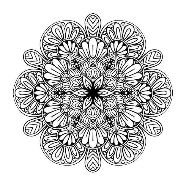 Dotwork half floral mandala tattoo - Tattoogrid.net