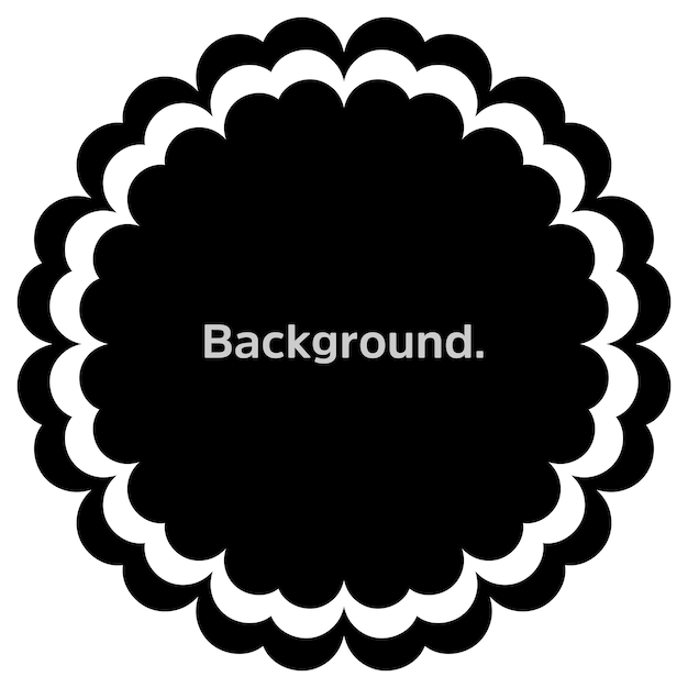 Round frame simple template background