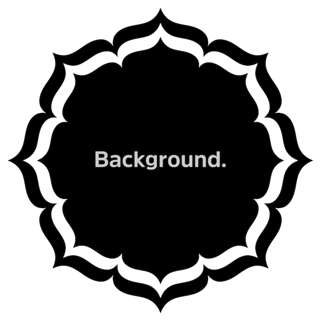 Round frame simple template background