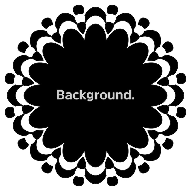 Round frame simple template background