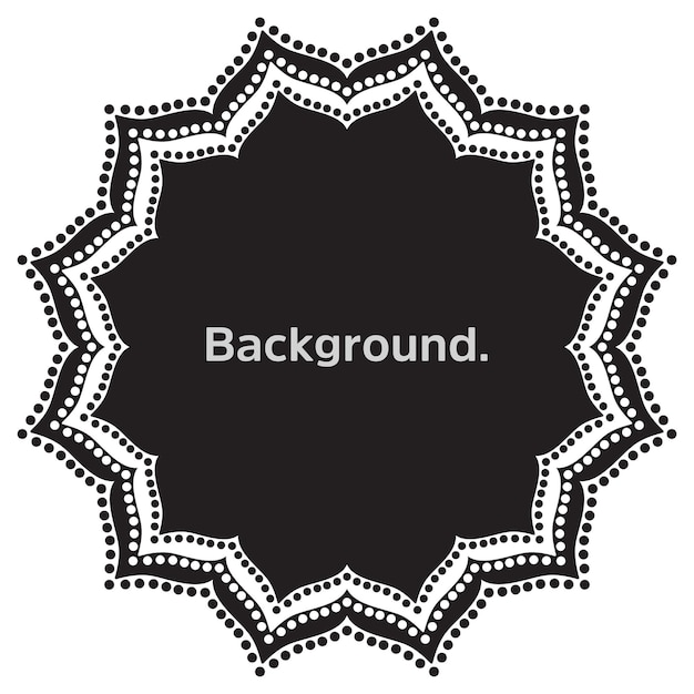 Round frame simple template background