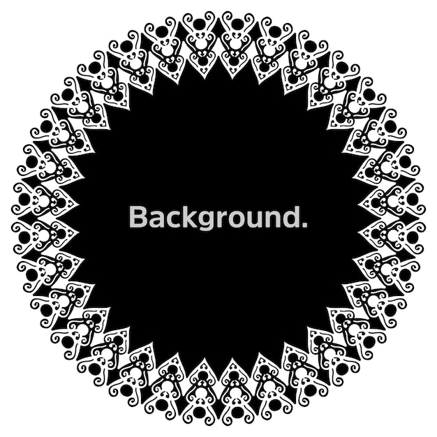 Round frame simple template background