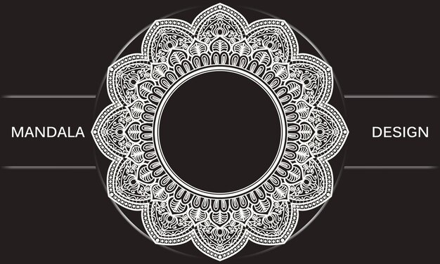 Round frame with a pattern in the middle