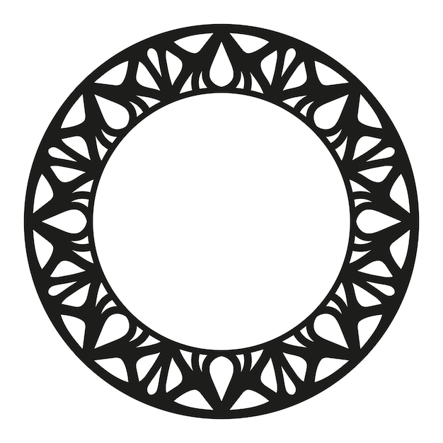 Vector round frame