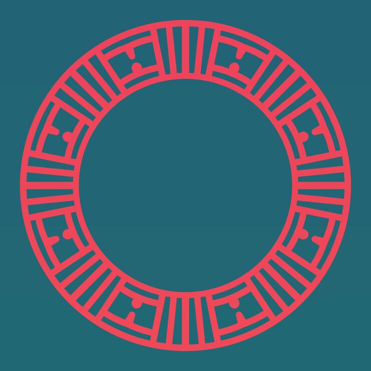 Vector round frame