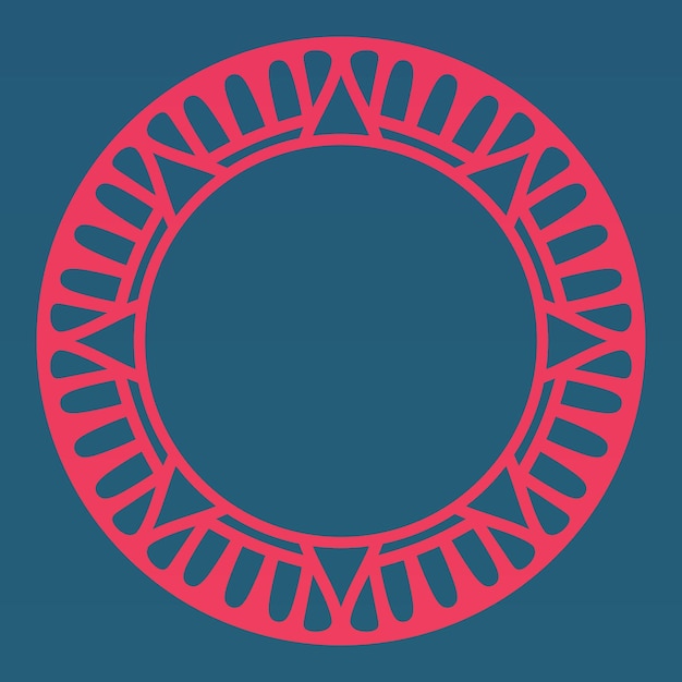 Vector round frame