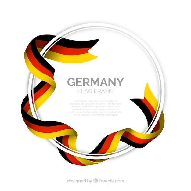 Vector round germany frame