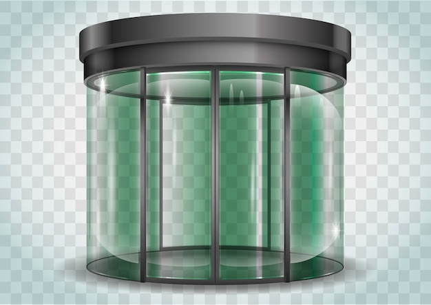 Vector round glass doors