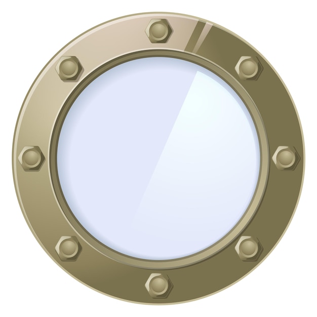 Round glass frame Ship porthole Jet window