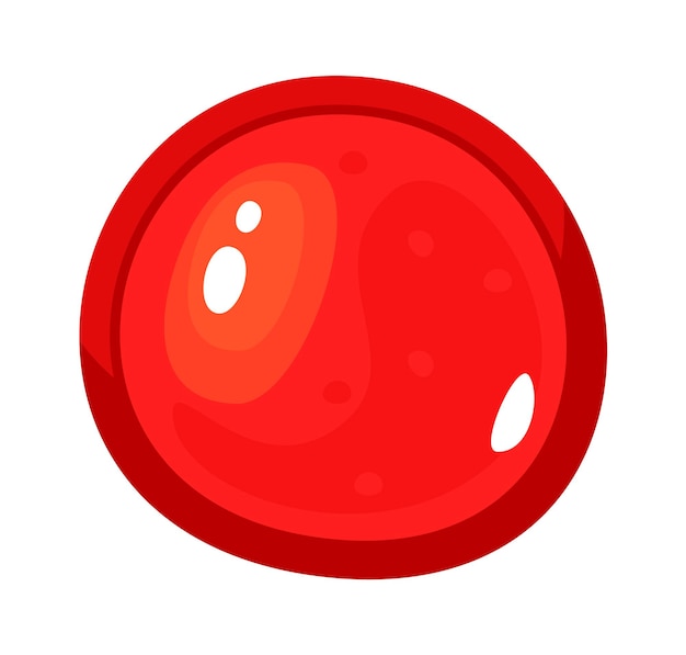 Round Glossy Button