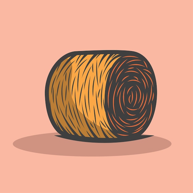 Vector round hay