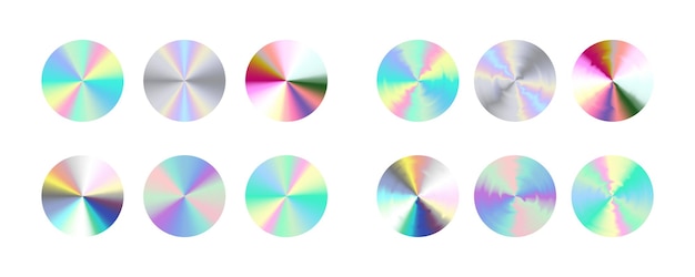 Round holographic shapes Compact disk surface