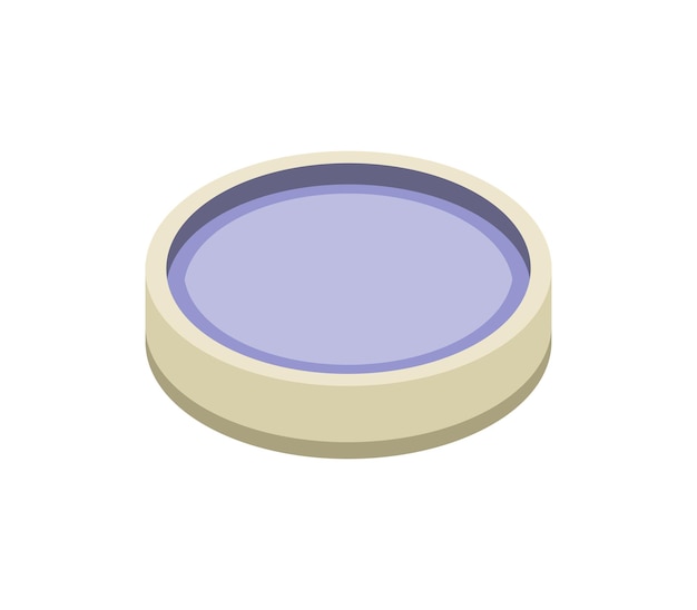 Round isometric pool