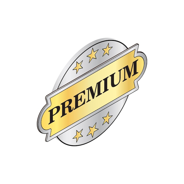 Round label premium icon in isometric 3d style isolated on white background Products and design symbol