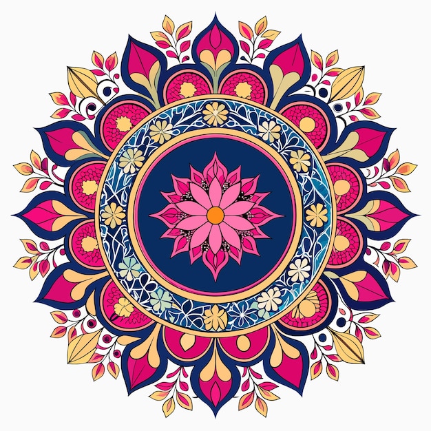 round ornament frame or Circular pattern in form of mandala