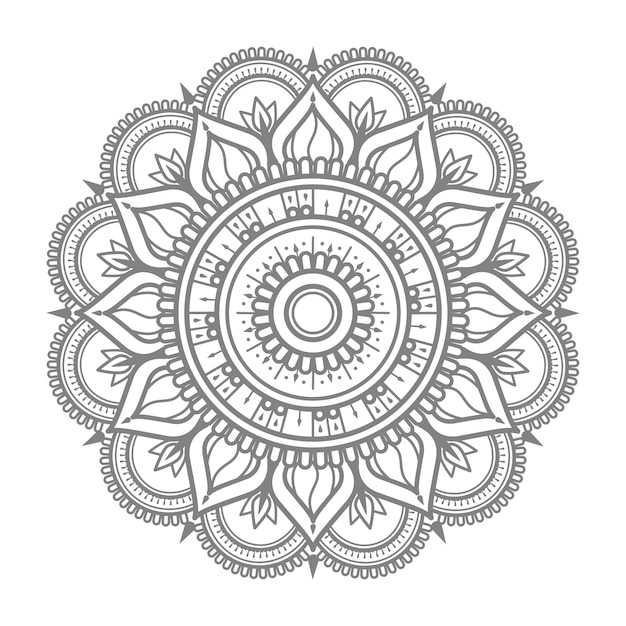 Rotondo ornamento contorno mandala