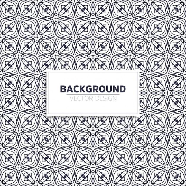 Vector round ornament pattern background