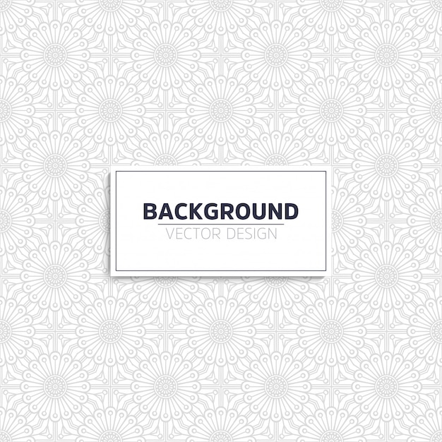 Vector round ornament pattern background