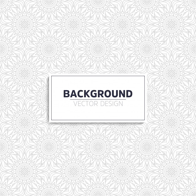 Vector round ornament pattern background