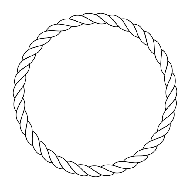 Round rope frame.