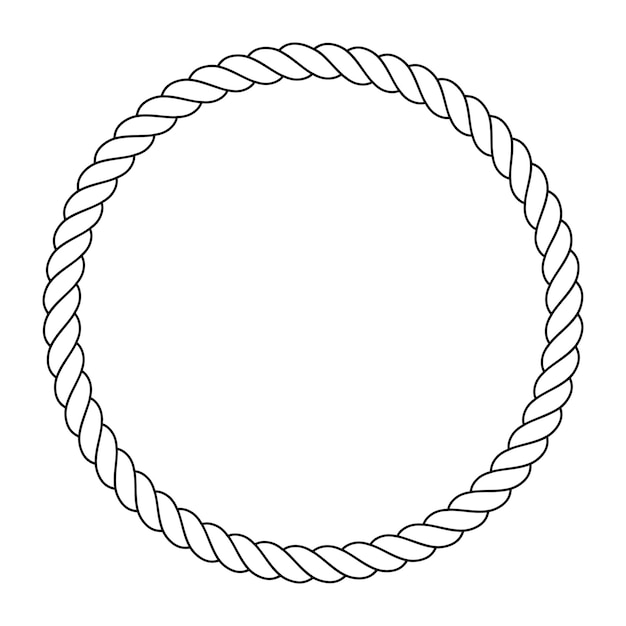 Round rope frame.