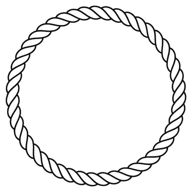 Round rope frame.