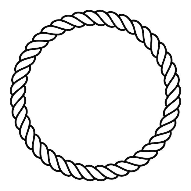 Round rope frame.