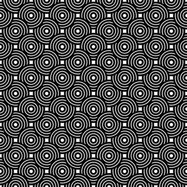 Round Seamless Pattern Background