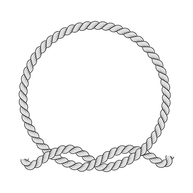 Round shape rope frame