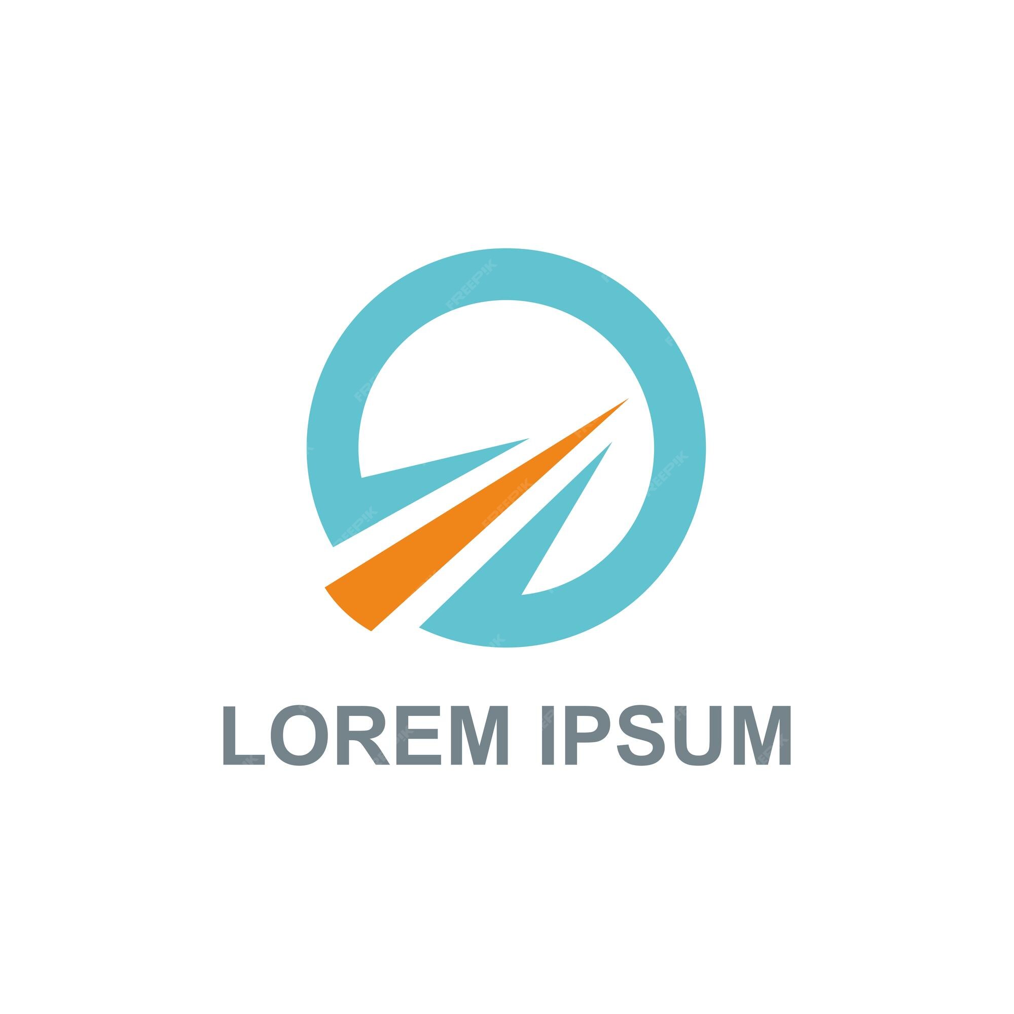 Premium Vector | Round shape technology business logo vector image