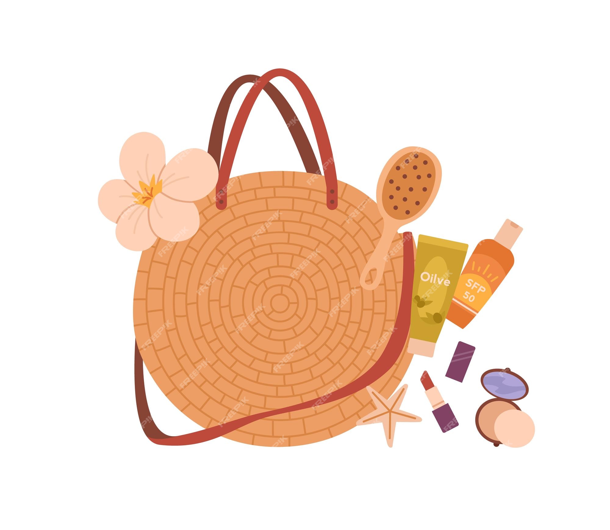 Round Straw Bag