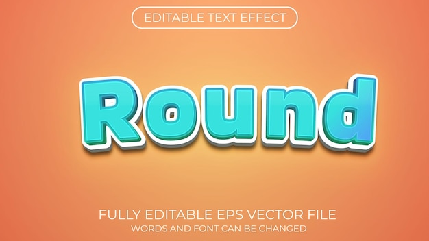 round text effect