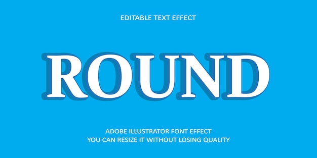 Round Text Font Effect