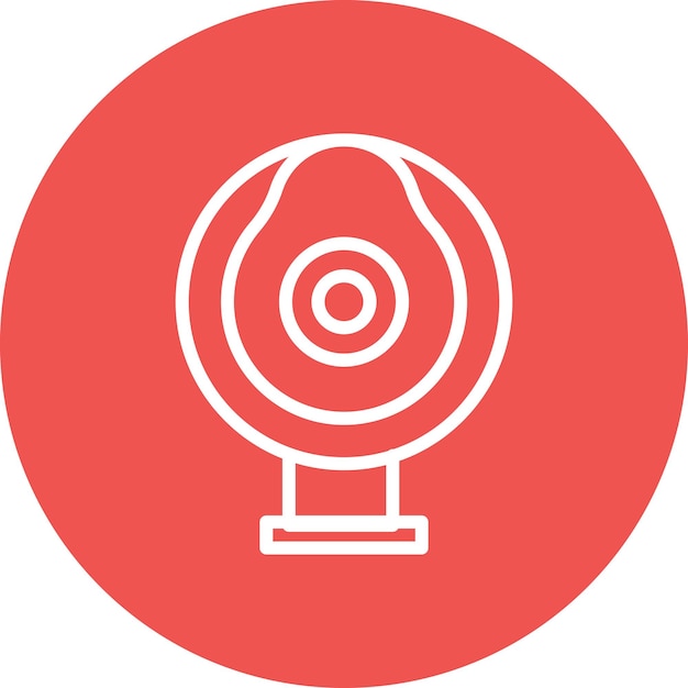 Round Webcam vector icon illustration of Technology iconset