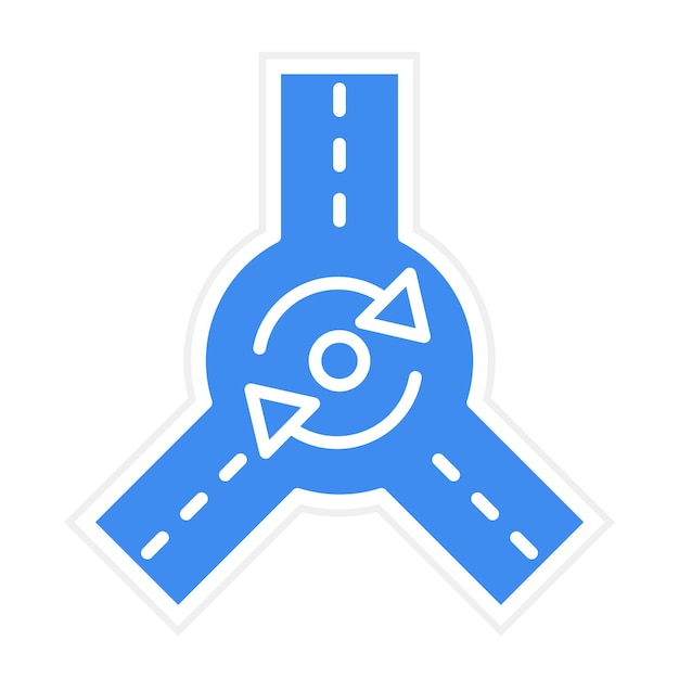 Vector roundabout icon vector image can be used for map and navigation