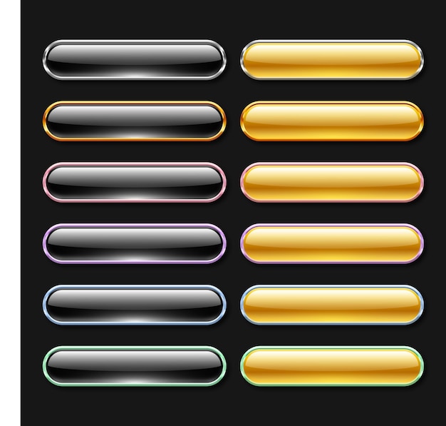 roundblackandgoldbutton