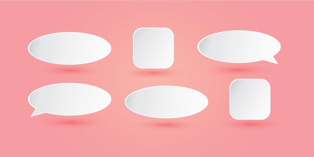 rounded buttons collection in paper style